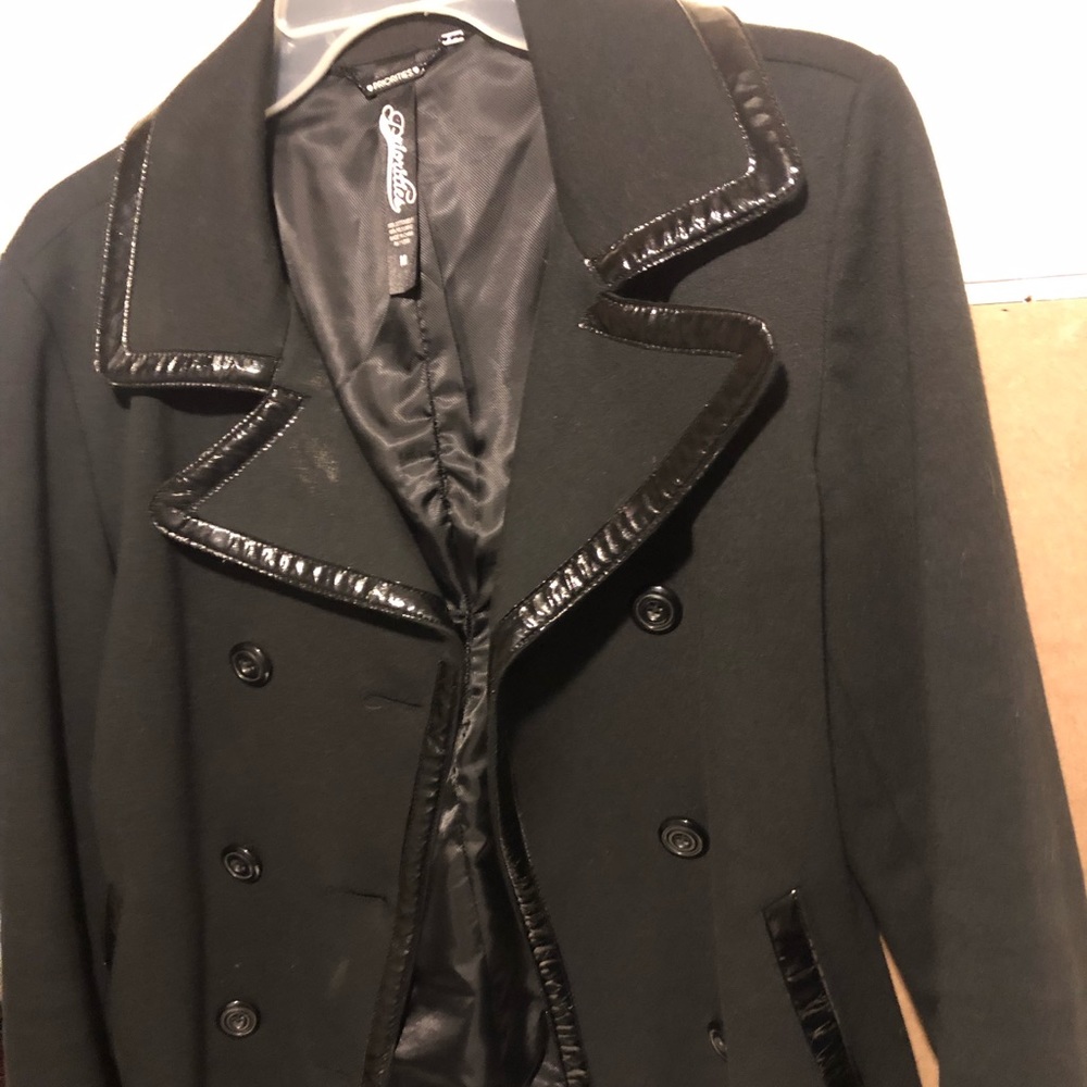 Black Patent and Satin blazer - Picture 4 of 4